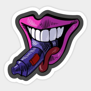 Gag On This Updated Mouth Sticker